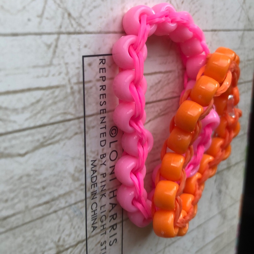 Cancer awareness loom band bracelet bundle💕🧡